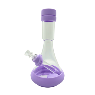 BONG BEAKER CON PROTECTOR DE SILICONA 22CM