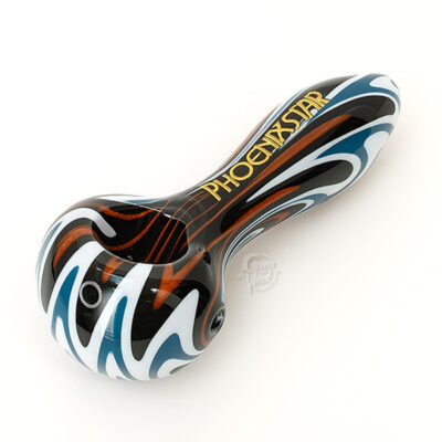 PIPA PHOENIX STAR FULL COLOR – VIDRIO BOROSILICATO 10 CM