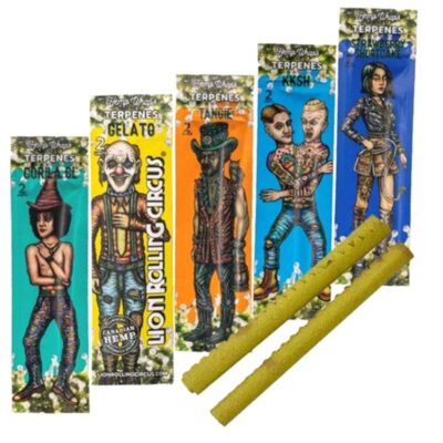 Papeles de fibra de cáñamo infusionadas con terpenos naturales, Wraps para liar